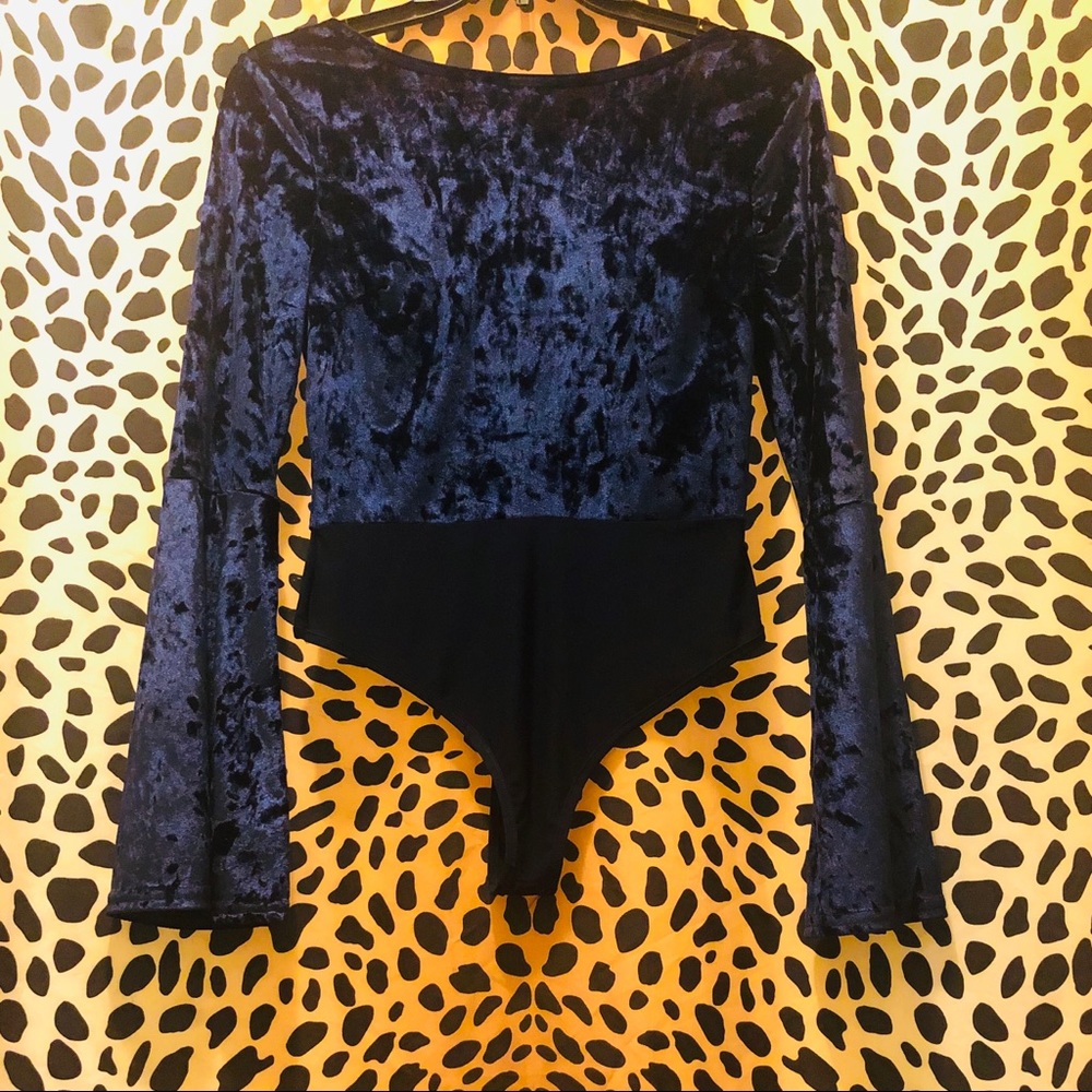 Club London Velvet Body Suit - Picture 2 of 7